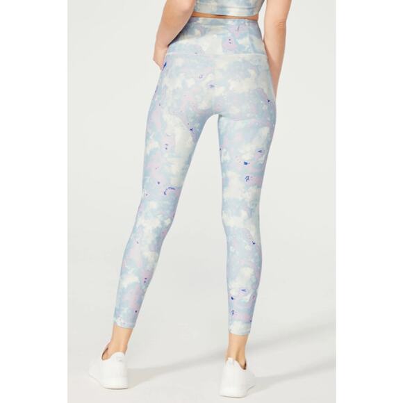 Wildfox Sweat Watercolor Spill Tie Dye Ankle Leggings High Rise Pants Size S NWT - Picture 4 of 5